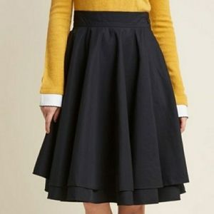 ModCloth black circle skirt